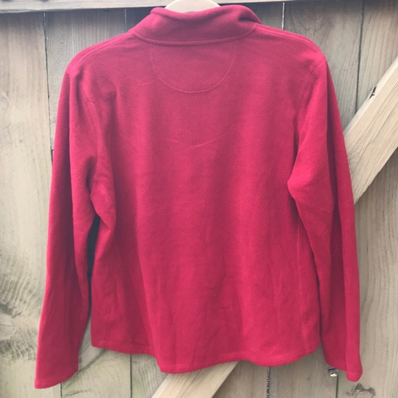 Gap red quarter zip fleece jacket size L - Picture 2 of 2
